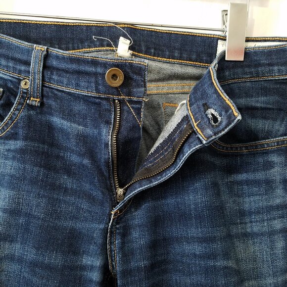 Rag & Bone Dre Low Rise Slim Boyfriend Jeans –Women’s 30 –Dark Blue–Distress Hem - Picture 11 of 16